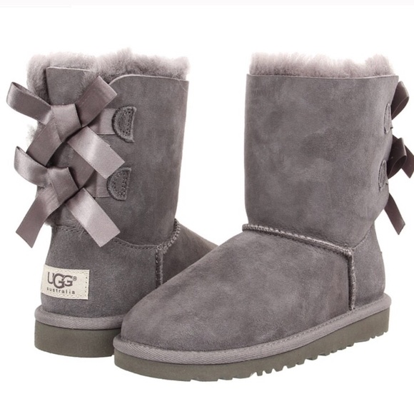 Ugg Australia Bailey Bow Girls Grey 